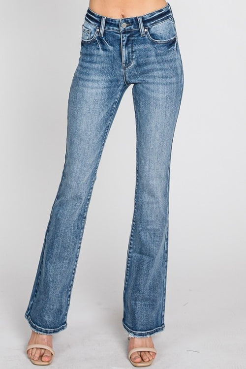 Blue jeans on a white background
