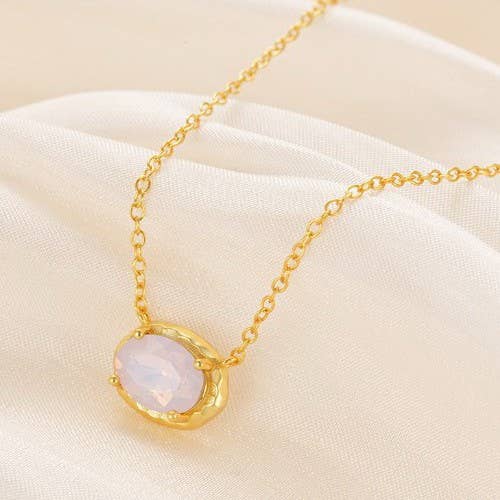 Gemstone Glow Pendant Necklace