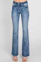 Blue jeans on a white background