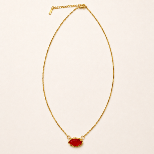 Gemstone Glow Pendant Necklace