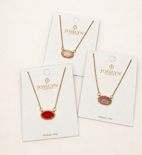Gemstone Glow Pendant Necklace